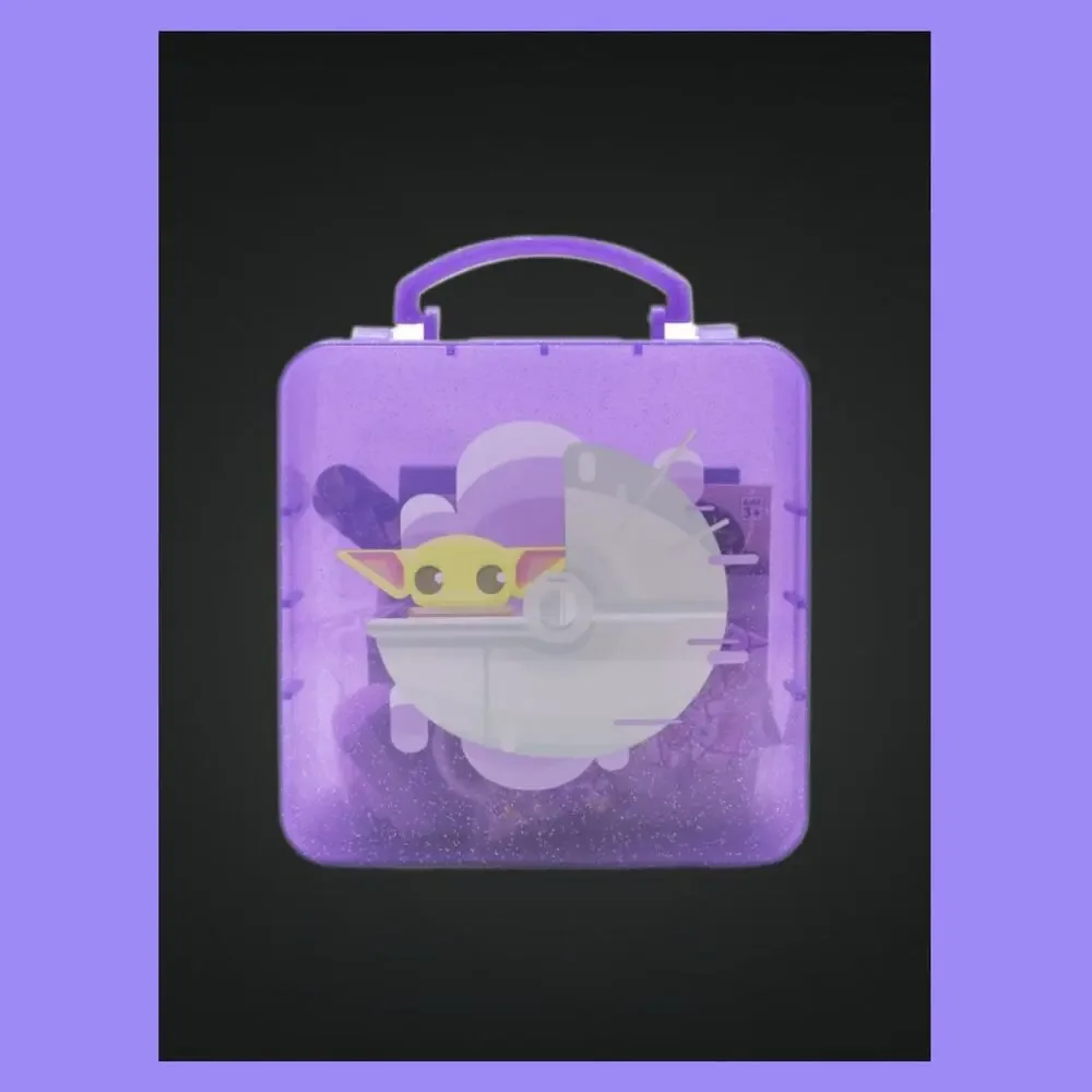 Baby Yoda Grogu 6 Piece Collectible Accessory Set with Carry Case Box